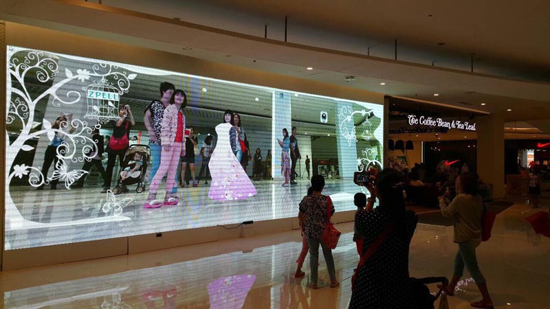 Indoor led display screen video wall for shopping mall