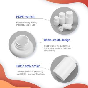 100ml 120ml 150ml White Plastic Pill Bottle With Screw Top