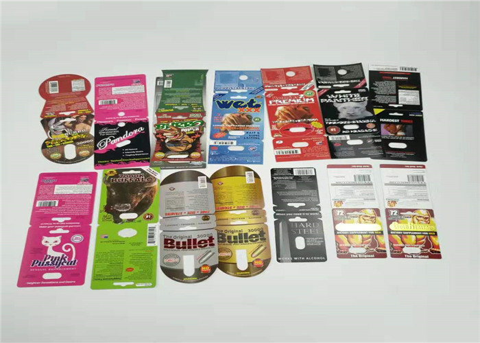 Male Sexual Enhancement Blister Pack Packaging 350g 400g Paper Display Boxes For Capsule