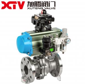 China Normal Temperature High Platform Flanged Ball Valve Q41F-16C with Manual Driving Mode on sale