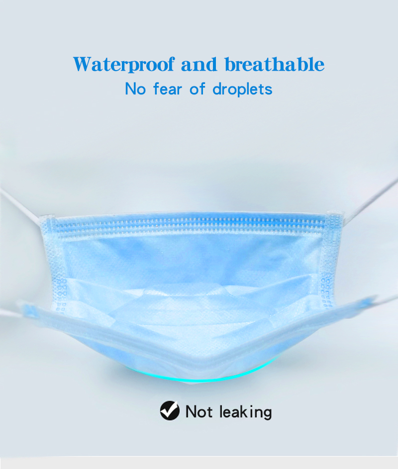 Three Layers Disposable Face Mask Sterility Masks For Anti Coronavirus