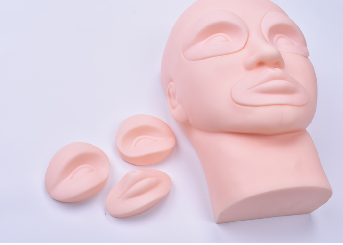 Tattoo Microblading Practice Skin 3D Head Model For PMU Fake Tattoo Skin