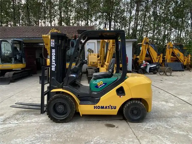 2tons 3t 5t 3000kg TCM Komatsu Forklift Japan ISUZU Engine with 2 Stage/3 Stage Mast