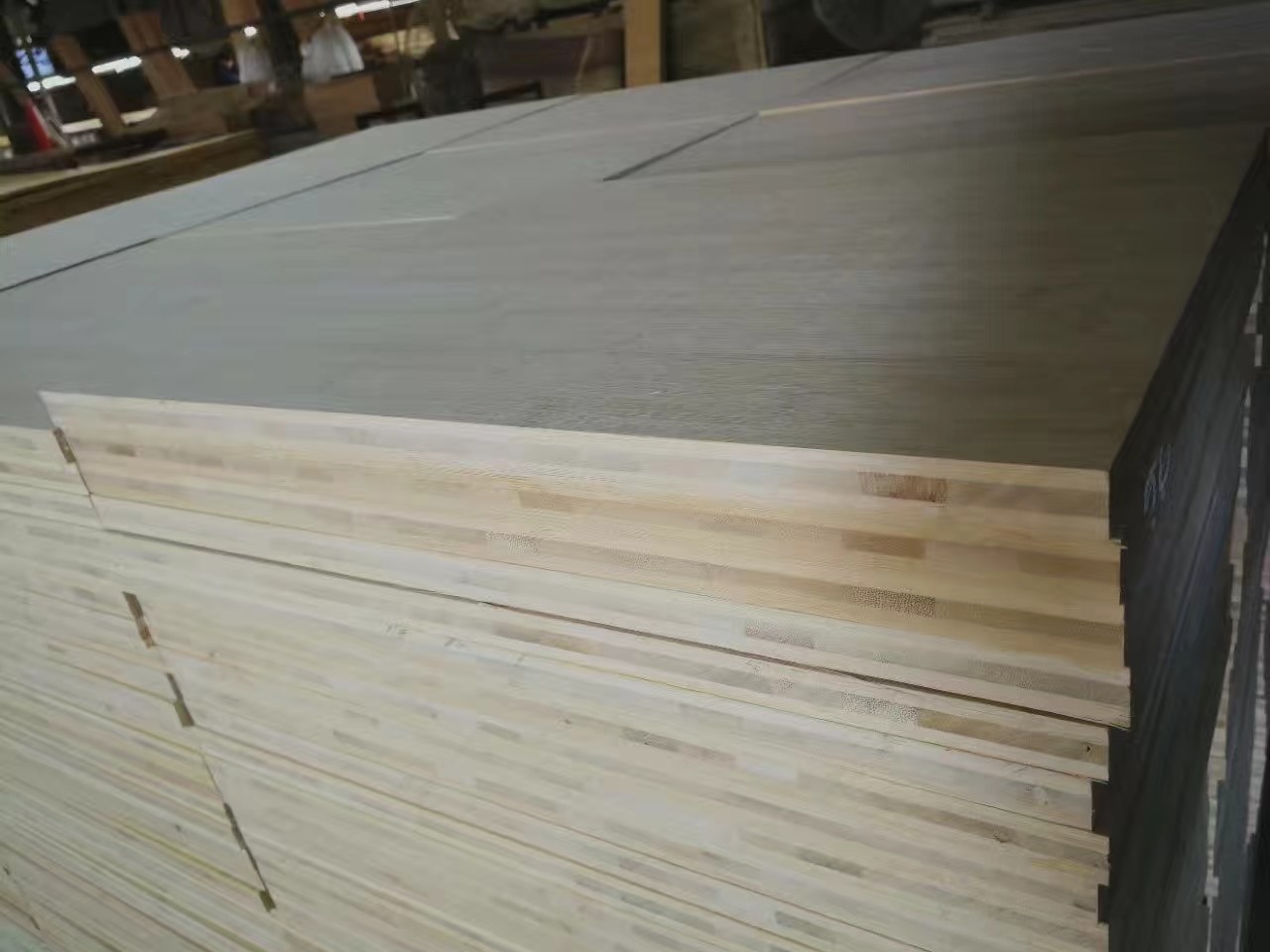 Natural Bamboo 1220*1220mm Laminated Panel Board For Wall