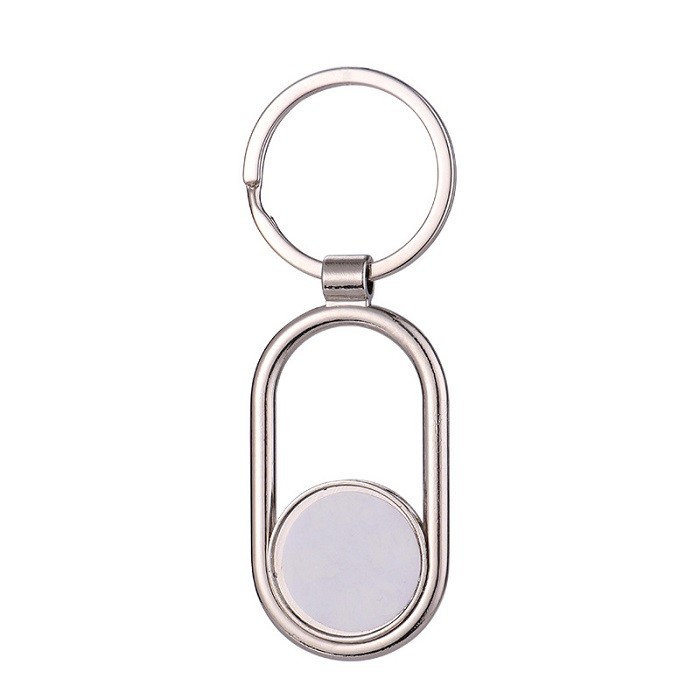 Doule-Sided Sublimation Metal Keyring Personalized Keychain For Sublimation Photos Printing