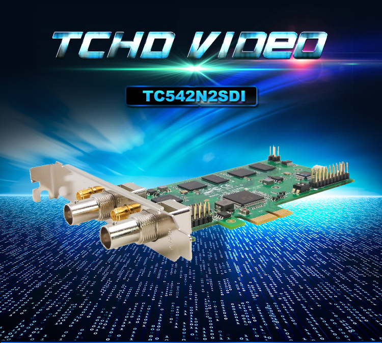 PCIe 2 Channel HD SDI Video Capture Card for PC H.264 Encoding 1920x1080P60 Resolution