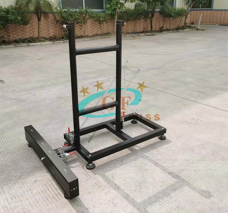 Indoor Aluminum Alloy 6061 T6 LED Screen Truss System Ground Support for LED Display Cabinet