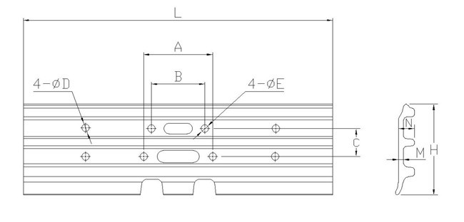 Corrosion Resistance Track Shoe Plate Crawler Machinery Excavator Spare Parts