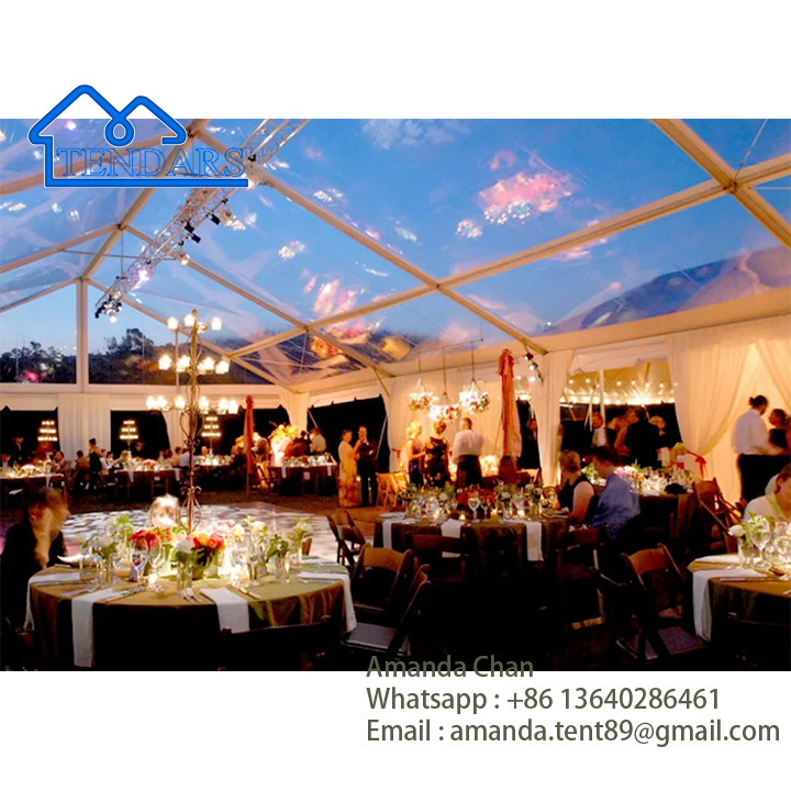 Large Clear Frame Glass Wall Atrium Event Gala Tent Marquee For Sale, Commercial Tents For Events