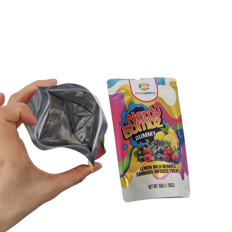 Custom Printed Gravure printing Digital Printing Low MOQ Black color Stand Up Pouch Aluminum Foil Packaging Bags