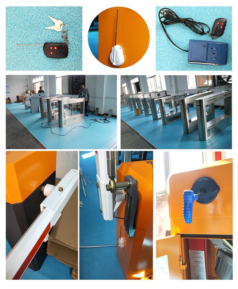 3s Road Safety Flap Barrier Gate RFID System Folding Arm Boom Barrier