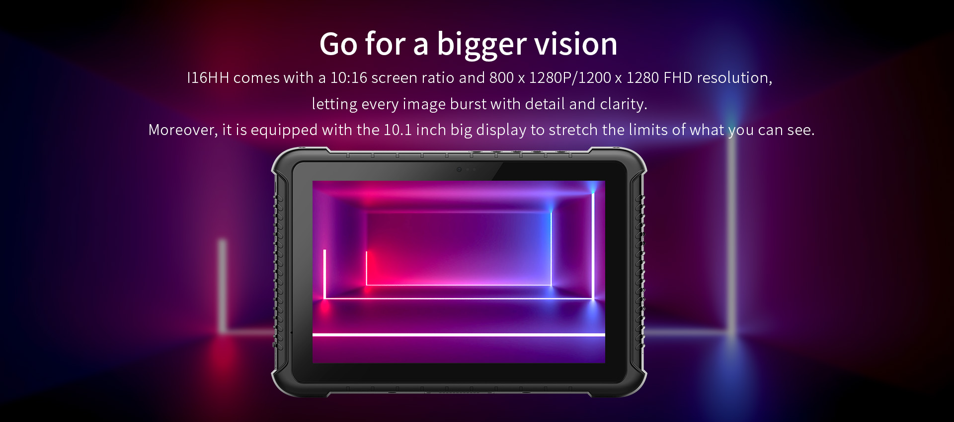 Sunlight Readable Anti-glare Screen Rugged Tablet with 4G Win10 and Bar Code Scanner