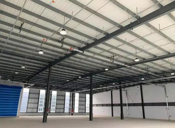 Large Light Steel Structure Warehouse Construction / Pre Manufactured Steel