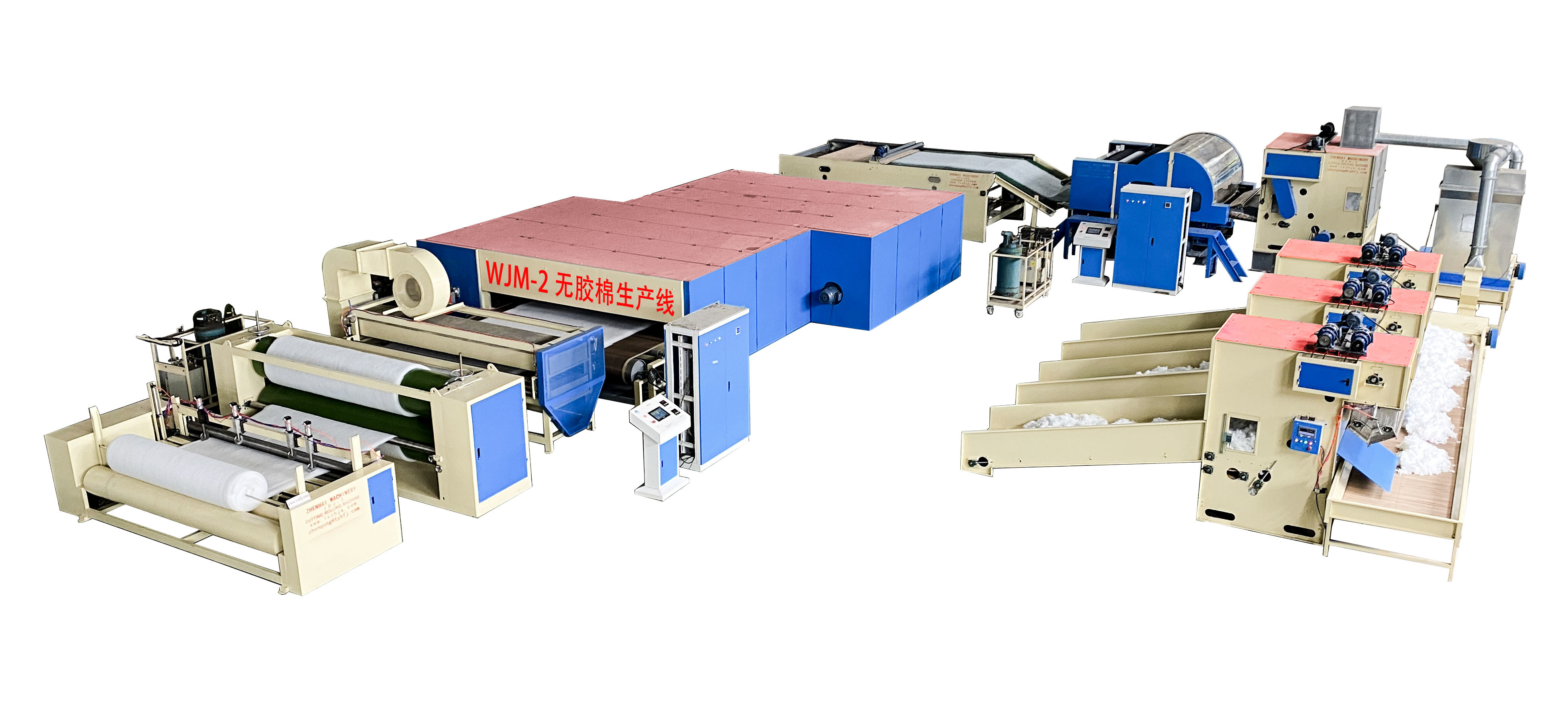 Glue Bonding Mattress Auto Cotton Wadding Machine 300kg H