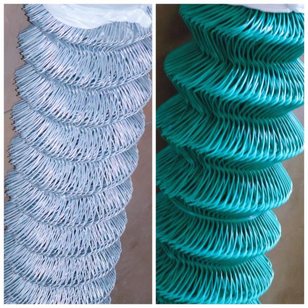 Galvanized Rhombus Woven Chain Link Fence Mesh Diamond For Fence