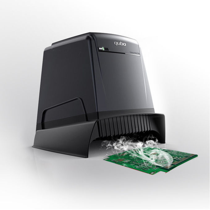 Lightweight Black ESD Desktop Fume Extractor , Solder Fume Extraction System