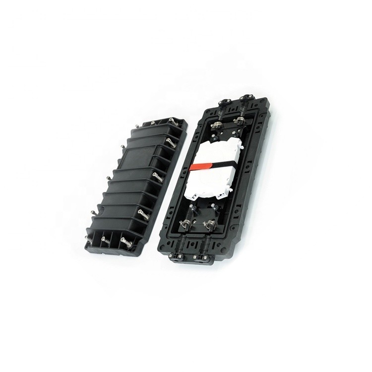 72 Cores Inline Aerial Fiber Splice Enclosure 2 In 2 Out