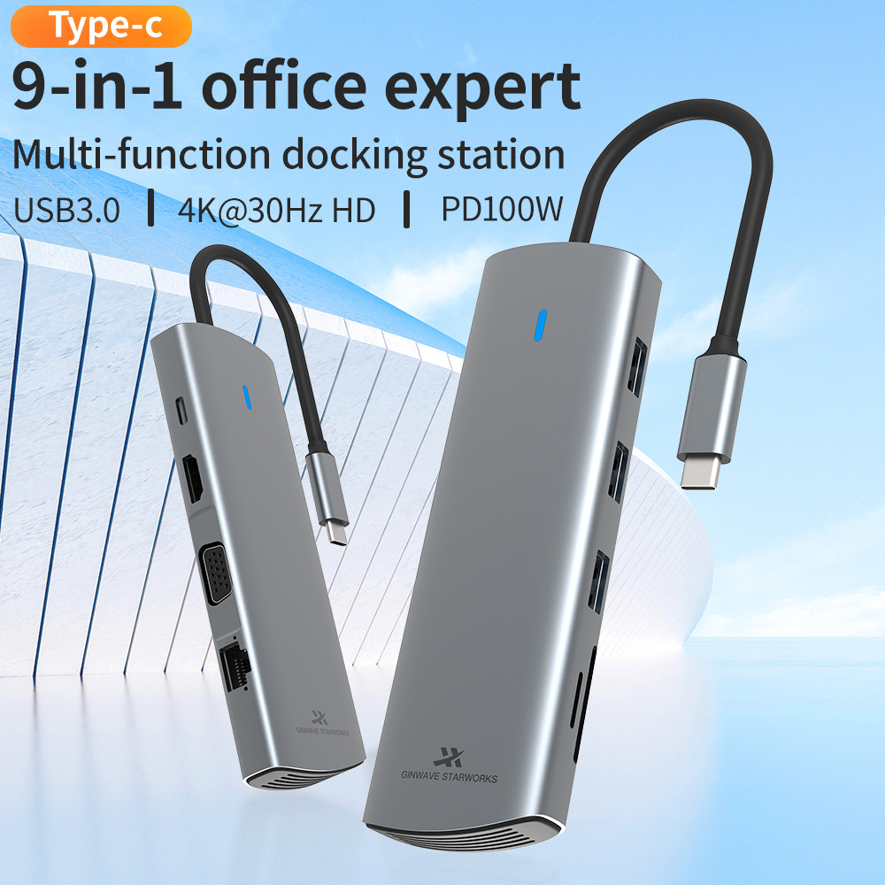 USB C Adapter 13 in 1 4K HDMI Hub Type C to HDMI 4K USB 3.0 2.0 PD Charging Converter