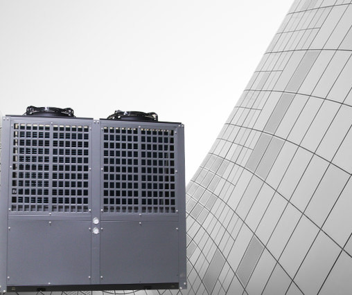 101KW Commercial Air Source Heat Pump ROSH For Hospital / Hotel Building