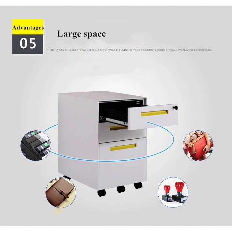 ISO9001 Mobile Vertical Filing Cabinet