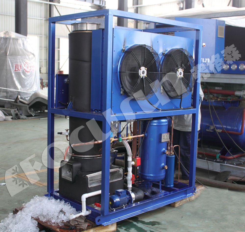 Bitzer Compressor 1T Industrial Tube Ice Machine for Your Business at Focusun