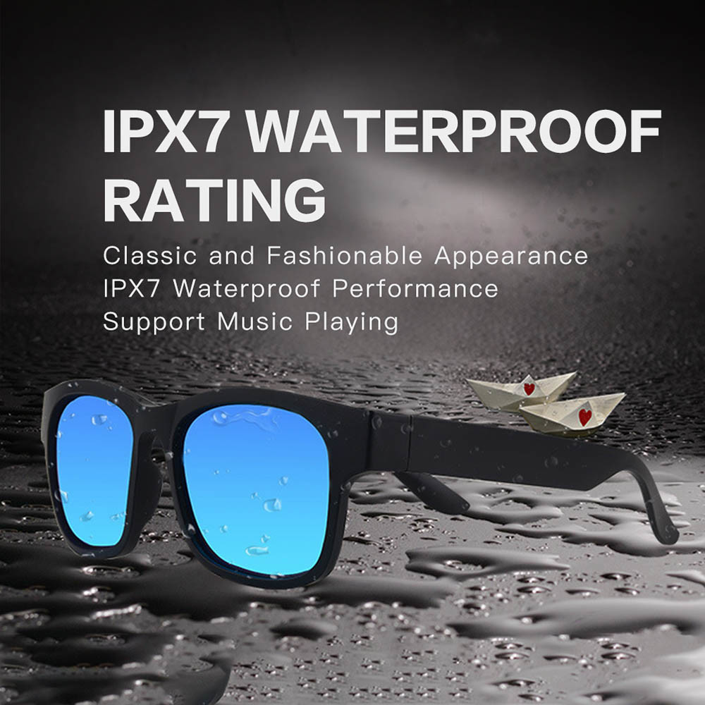 Bluetooth Earphone Smart Glasses With Mic Sport Ipx7 Waterproof Microphone Speaker