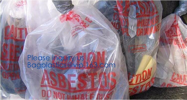 Large Size Good Quality Biohazard PE Disposable Waste Bag Thick Plastic Asbestos Bag,Jumbo Plastic Industrial Garbage Pa