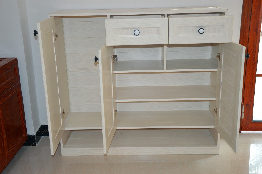 Home Living Room Aluminum Shoe Cabinet Optional Color Durable