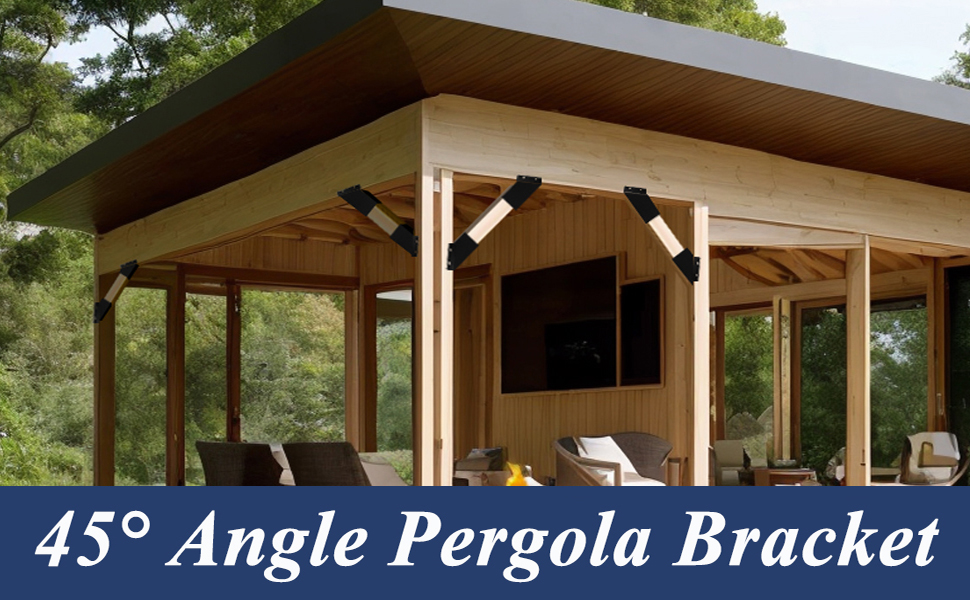 4 Pcs Pergola Angle Support Bracket pergola bracket