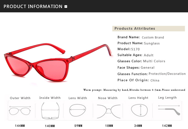 Cool Personality PC Frame Sunglasses 144MM BSCI SGS ISO9001 UV400