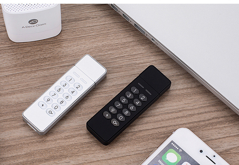 Datage High Level AES 256bit Password Encryption Flash USB Key Drive Encripted USB 2.0 Disk White
