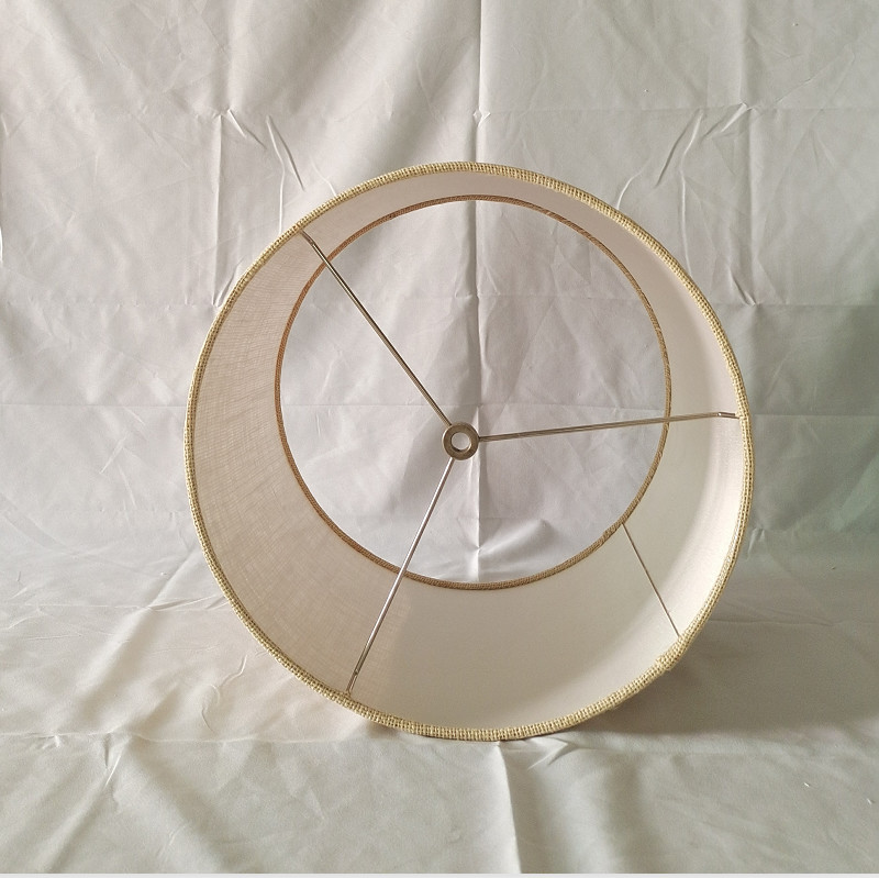 Buff Fabric Linen Pendant Light Shades 240*200MM Easy Fit