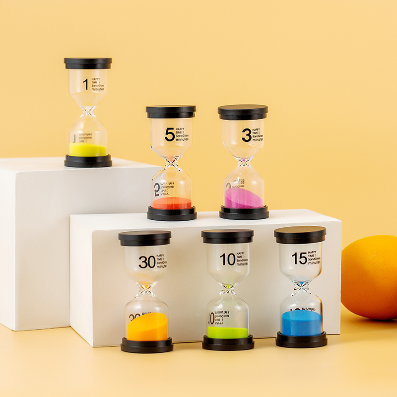 1 3 5 10 15 30 Minutes Sand Timer Sand Timer 6pcs For Kids Time Management