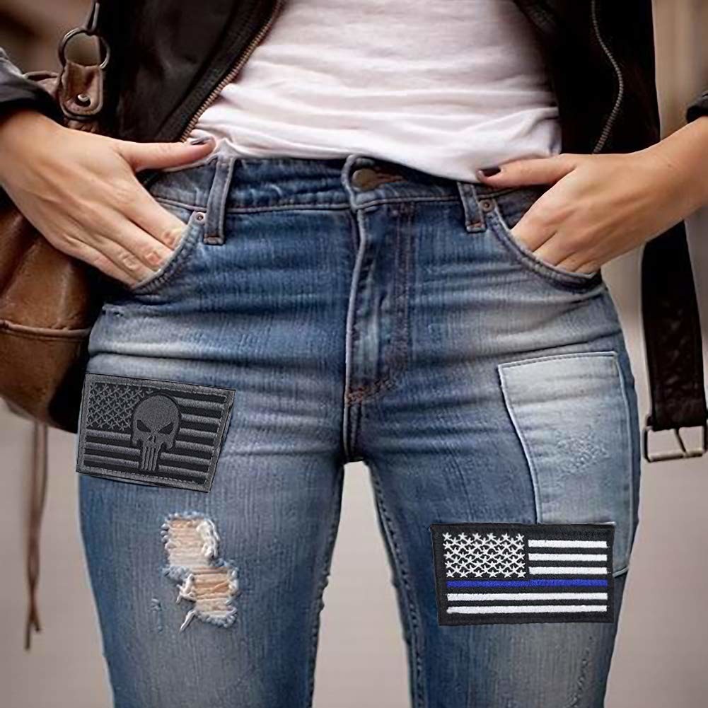 Embroidery Custom Sew On Badges Patches Velcro Hook For Clothing