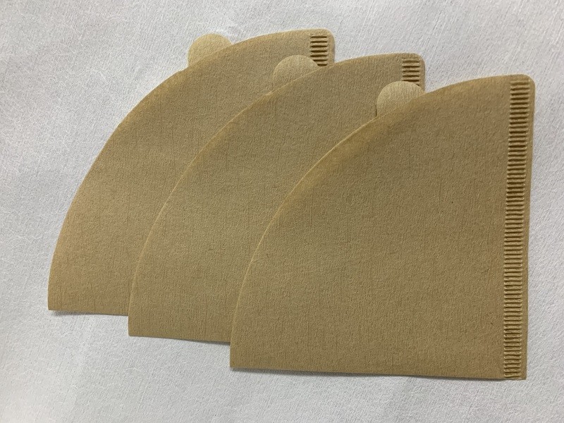 50pcs / Bag Coffee Filter Paper Unbleached Original Wooden Drip Coffee Paper