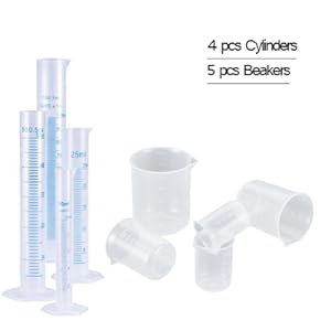 Plastic Graduated Cylinders and Beakers