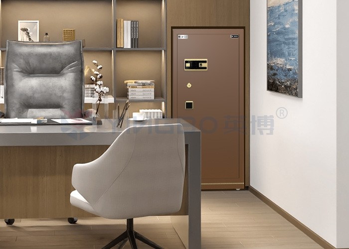 Biometric Fingerprint Lock Office Safe Box H1500mm YB/N7-150 Coffee Fingerprint Lock Safe