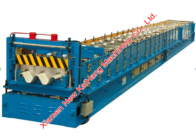 Big Wave Floor Deck Roll Forming Machine 1000mm Coil Width With 130mm High Rib