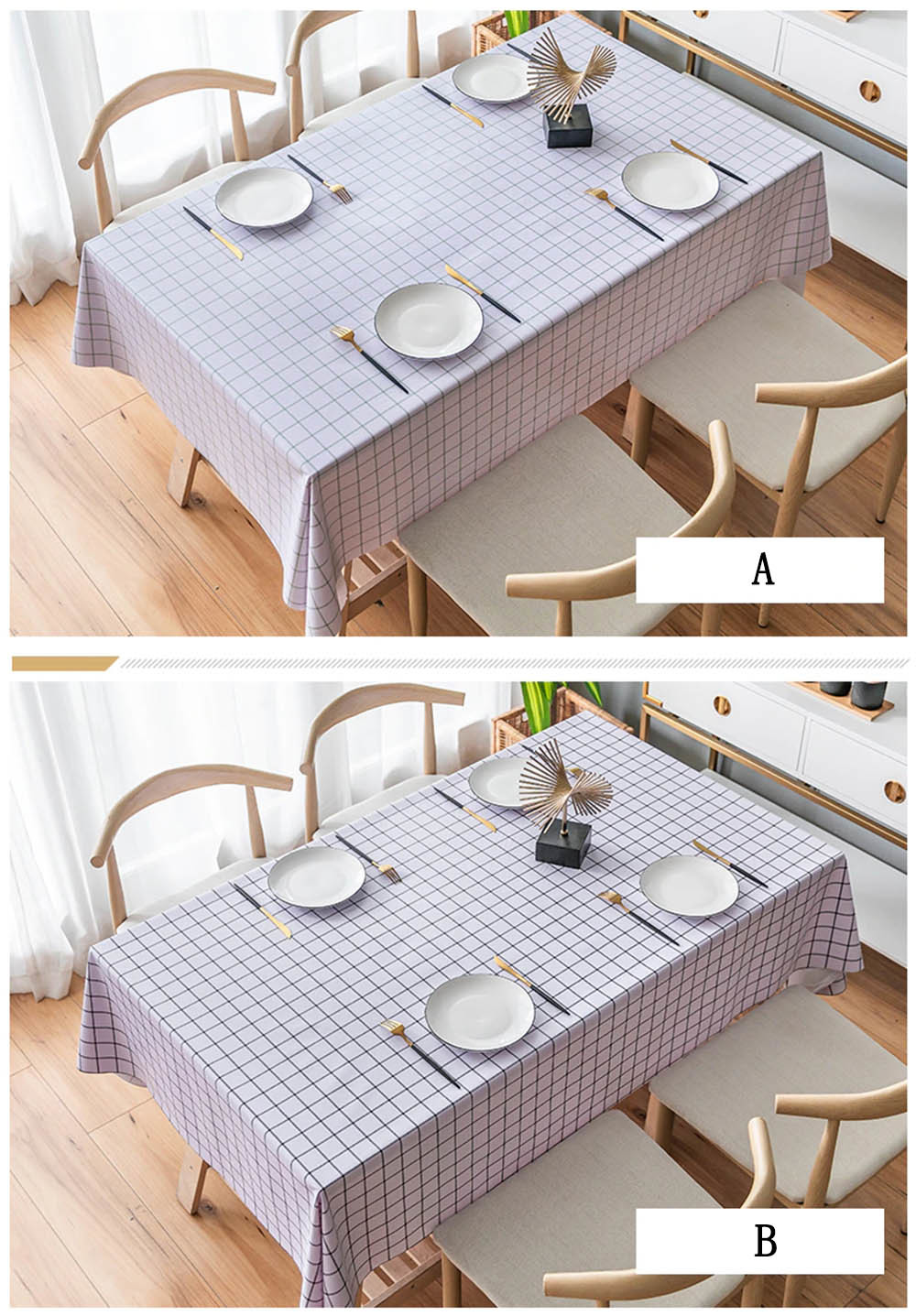 PEVA ﻿Floral Rectangular 0.5mm Printed Tablecloth For Hotel