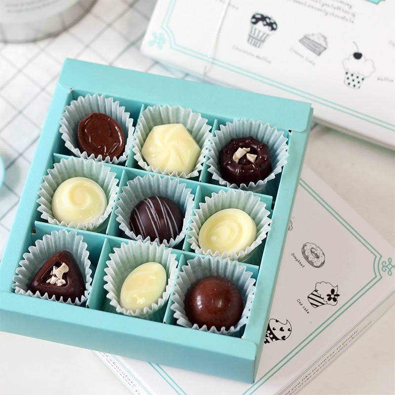 Cake Candy Chocolate Coffee Cardboard Packaging Gift Boxes Manufacturer Eco Friendly Food Packaging Folders Box