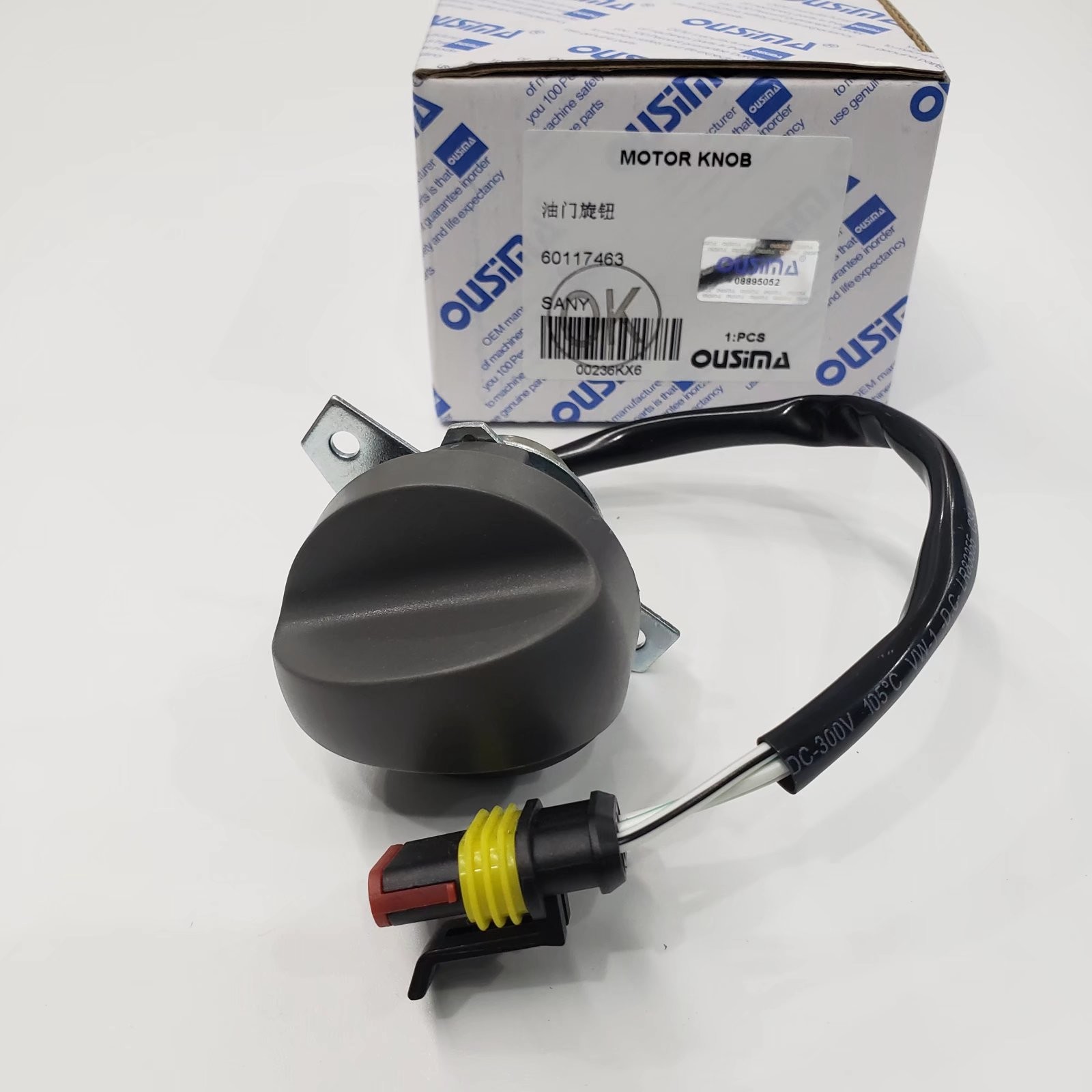 SANY Electric Throttle Motor , 60117463 Throttle Control Knob
