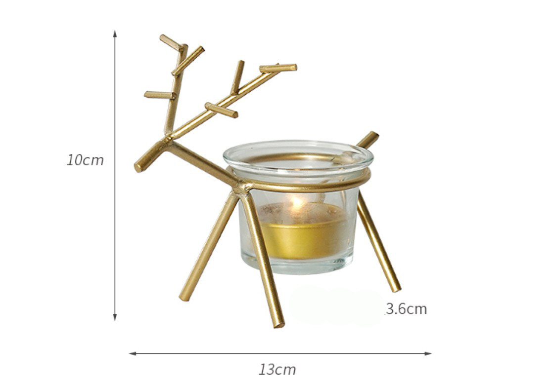 Iron Art Prop Romantic Lamp Candlestick Contracted And Contemporary Glass Household Of Restore Ancient Ways Decorates Pl