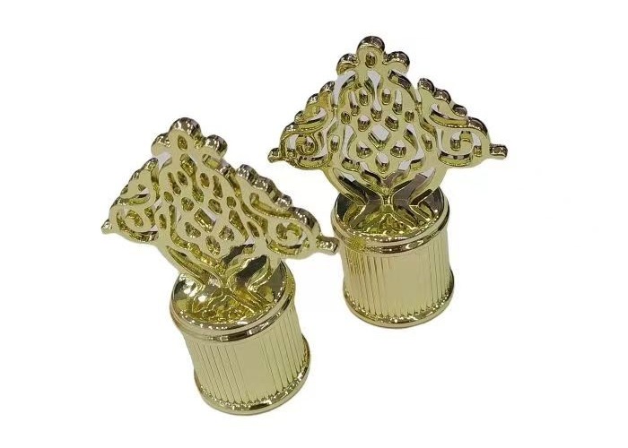 High-End Product Perfume Bottle Lid Metal Caps Design Zinc Alloy Perfume Lids