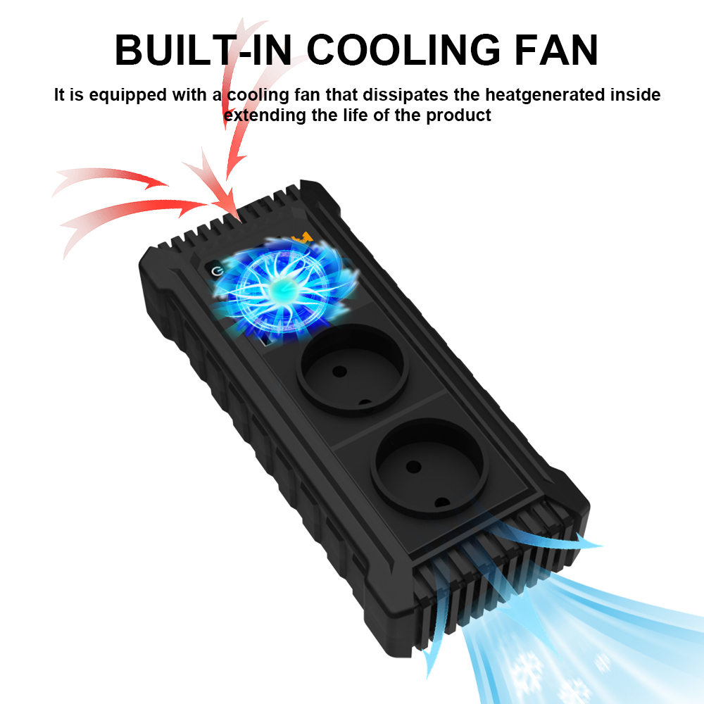 12V to 110V 220V Car Power Inverter with USB Plug and Socket