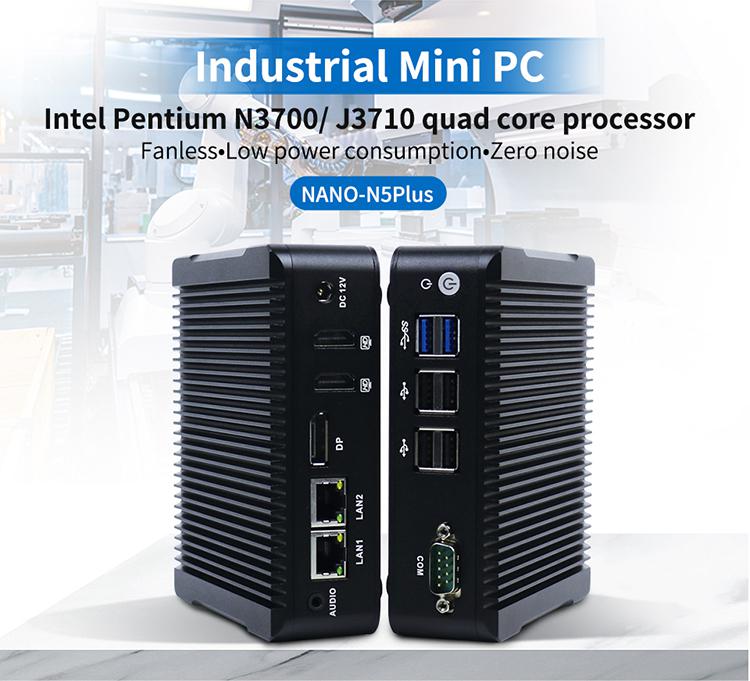 Industrial Mini PC Intel Pentium N3700/J3710 quad core processor