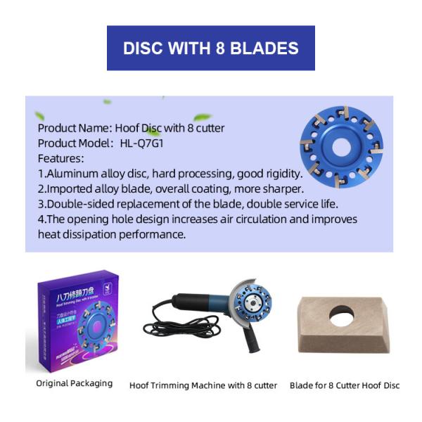 Hoof Trimming Chute Parts Angle Grinder Hoof Trimming Disc With 8 Carbide Blades