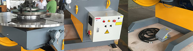 600kg Pipe Welding Positioners with Foot Pedal Control 1.1 KW Tilting Power