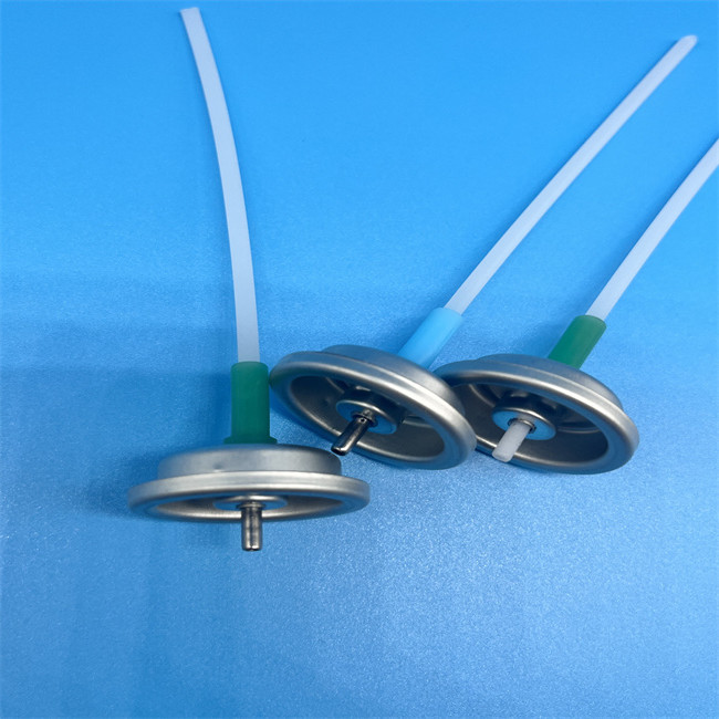 One inch air freshener metered valve with Mist Spray Pattern and Gasket Seal