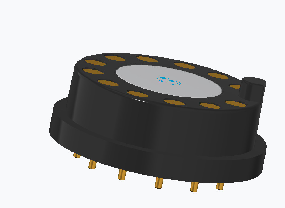 Customized Pogo Pin Magnetic Connector 12 Pin Male And Female Magnetic Connector Round