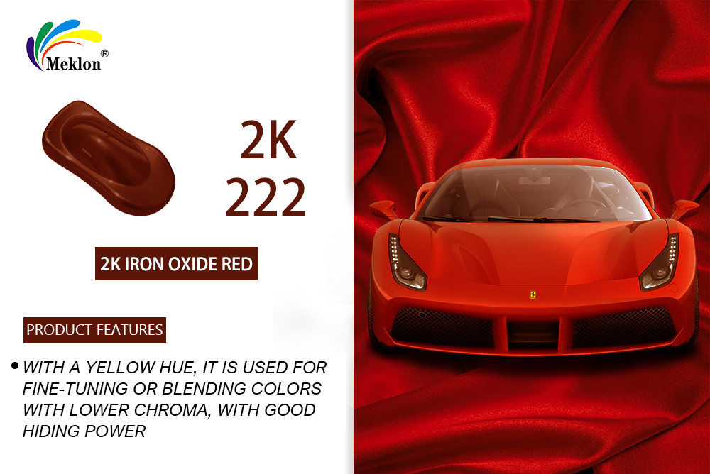OEM Iron Oxide Car Paint Top Coat 2K Red Acrylic Spray Fade Resistant